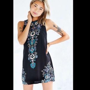 UO Ecote Guinevere Open Back Frock Dress